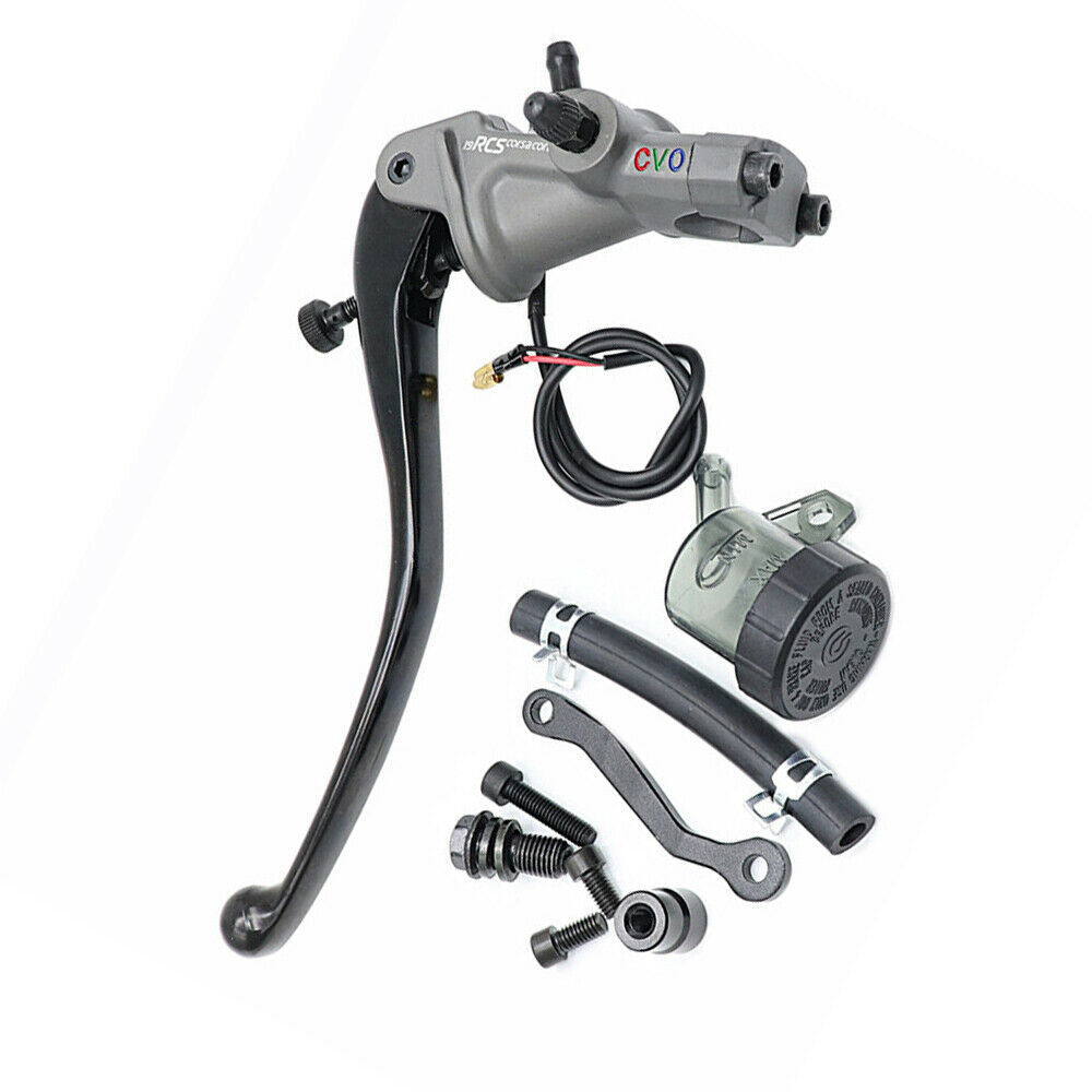 19 RCS CNC Motorcycle Left Brake Master Cylinder Cable Clutch Radial Brake Pump