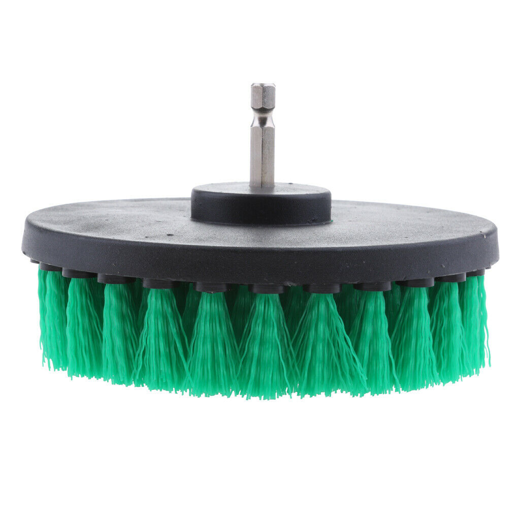 3Pcs Brush Drill Cleaning Brush Set Car Cleaning Power 2/3.5/5inch Green