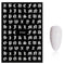 5 Colors Girls Diy Adhesive Nail Design Stickers Letters