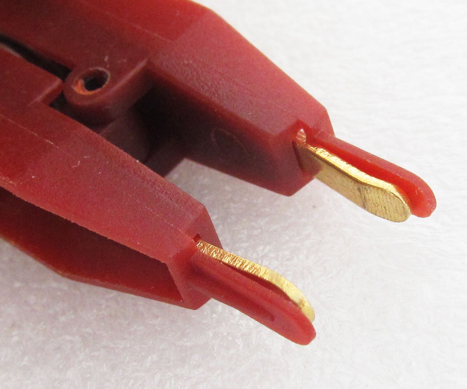 1pair New 2 Colors 41mm Copper Electric Kelvin Test Clip Screw fixed 10A 10amp