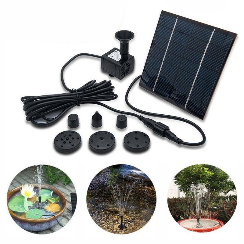 180L/H Solar Power Panel Kit Fountain Pool Pond Garden Submersible Water Pump