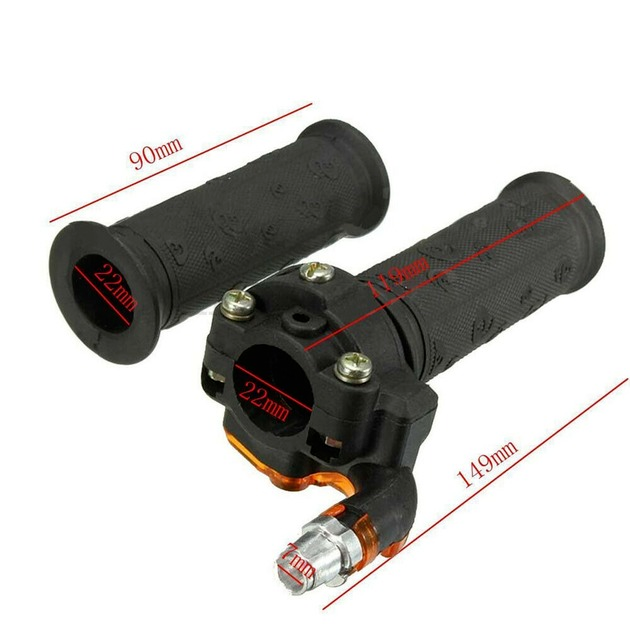 Twist Throttle Accelerator Grip，Cable ATV Quad Dirt Pit Bike 50/90/110/125/140CC