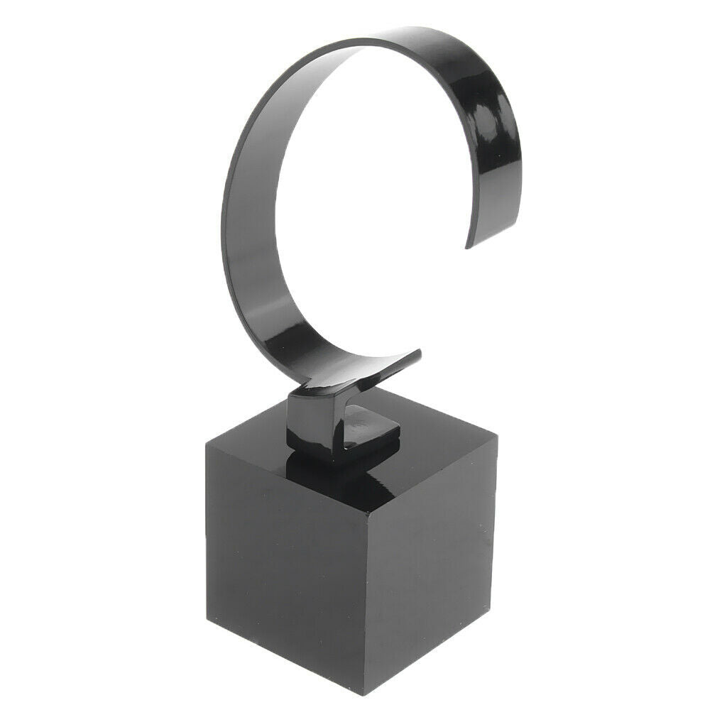 3X Acrylic Watch Display Stand Showcase Bracelet Display Holder 4cm Black