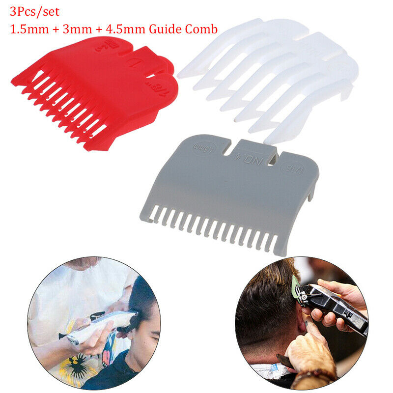 3Pcs Hair Clipper Limit Comb Cutting Guide Barber Replacement Hair Trimme.l8