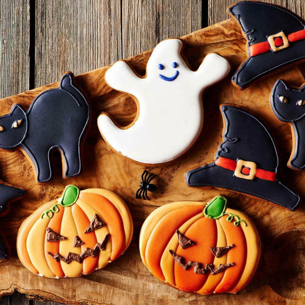 15Pcs Halloween Cookie Cutters Stainless Steel Cookie Mold Set Baking Tools