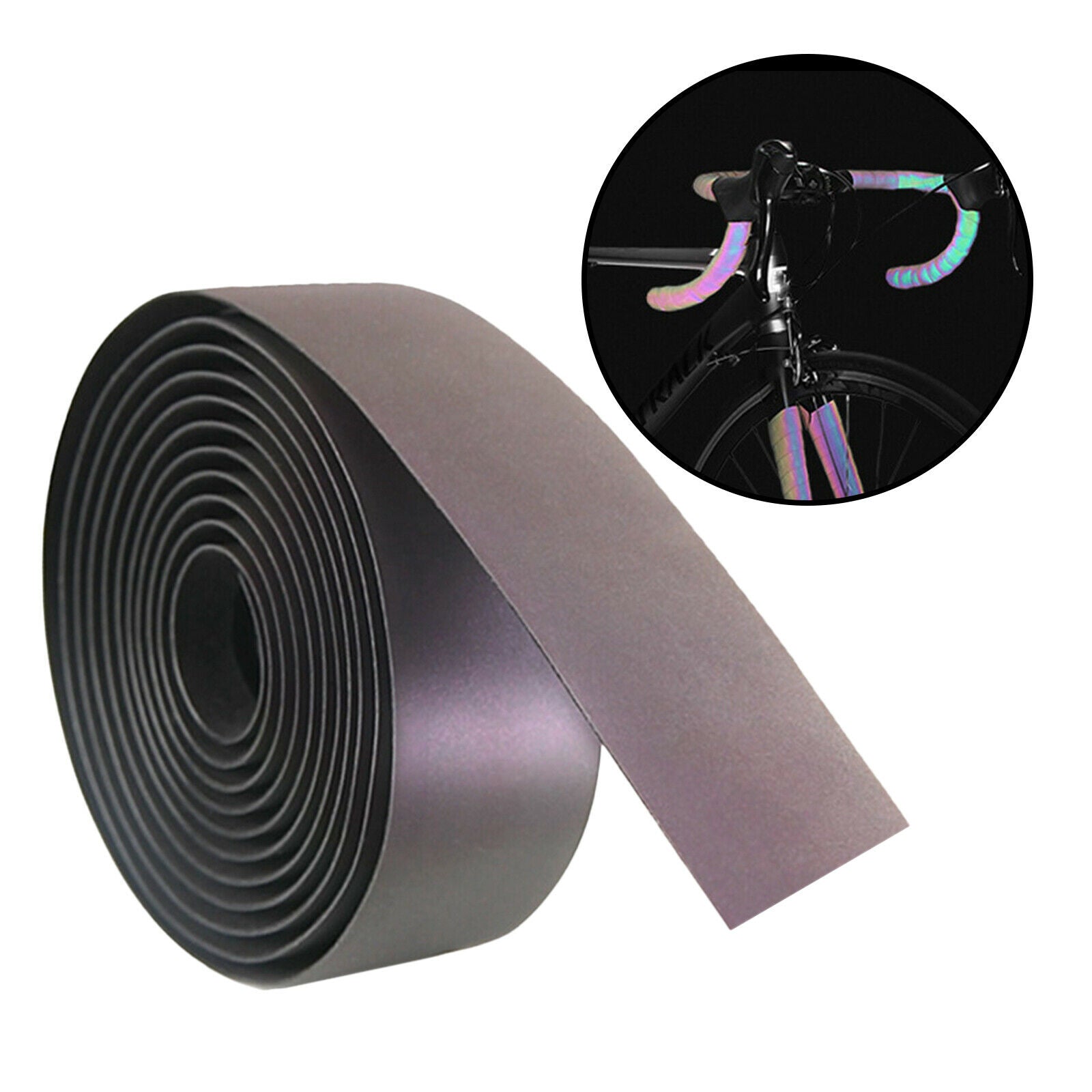 Bicycle Handlebar Tape Light Reflective Gradient Road Bike Bar Wrap Belt