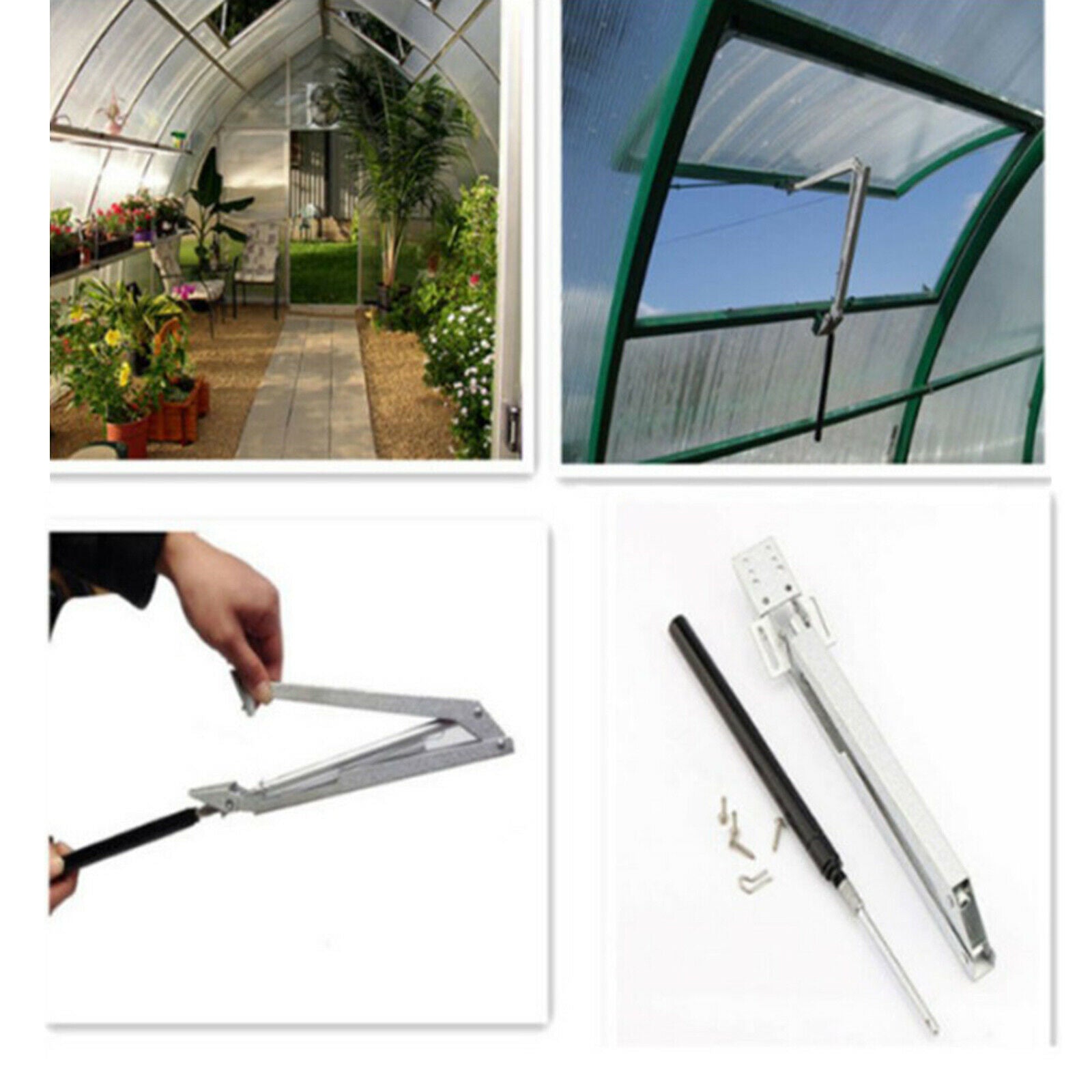 Solar Heat Sensitive Automatic Greenhouse Window with