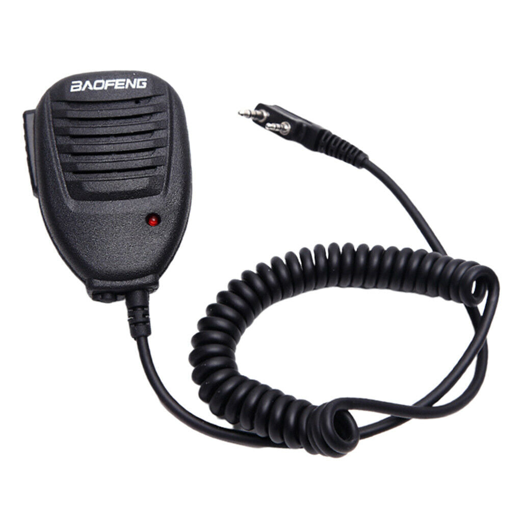 2x Compact Shoulder Handheld Speaker Microphone Mic With Cable For