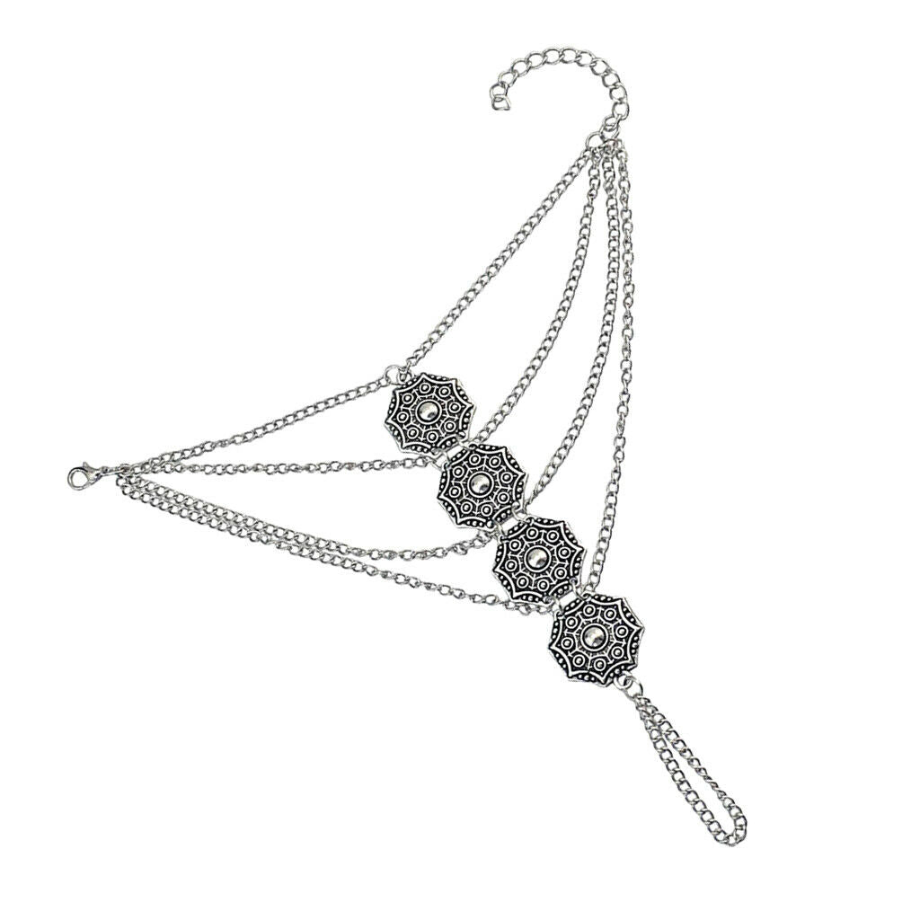 Fashion Women Girl Jewelry Bracelet Bangle Finger Ring Harness Chain Jewelry