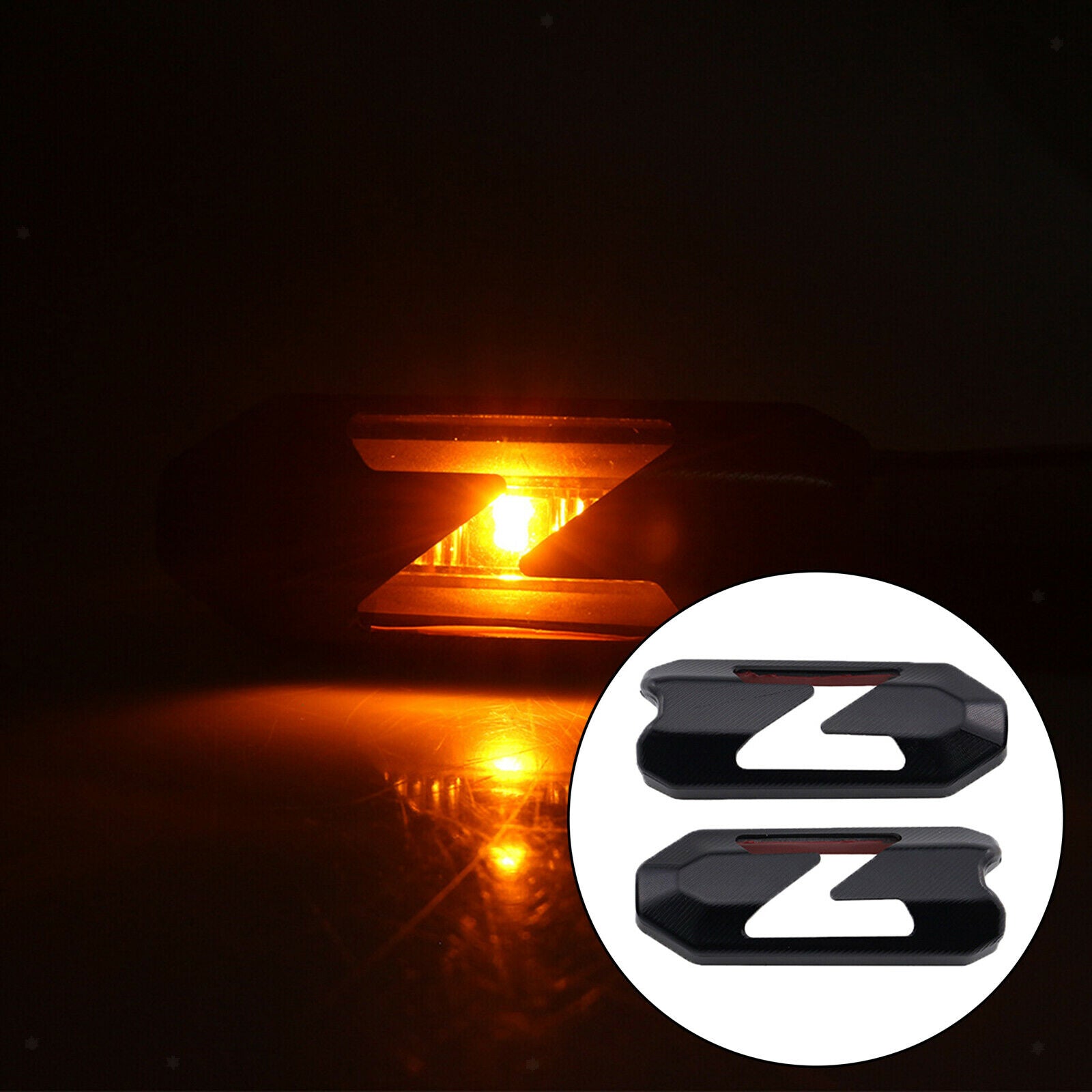1 Pair Turn Signal Light Cover for KAWASAKI Z900 VERSYS 1000/S/LT Black