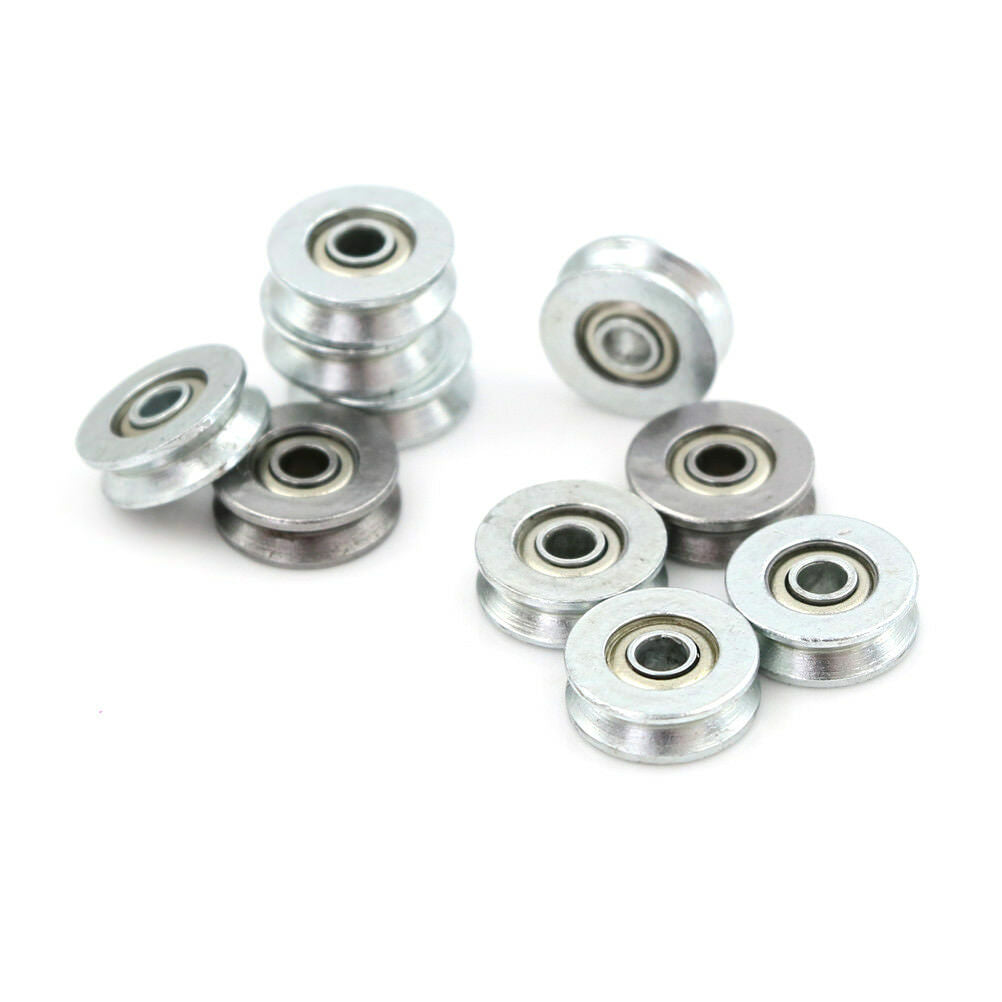 10pcs HCS Deep V Groove Sealed Guide Line Track Pulley Ball Bearing 4*13*6mm DD