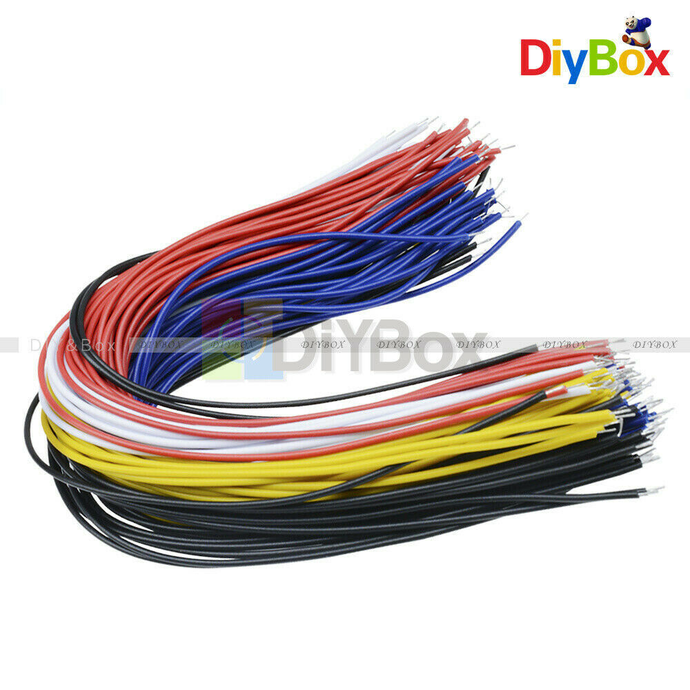 100PCS Colors Flexible Two Ends Tin-plated 20CM  Breadboard Jumper Cable Wires