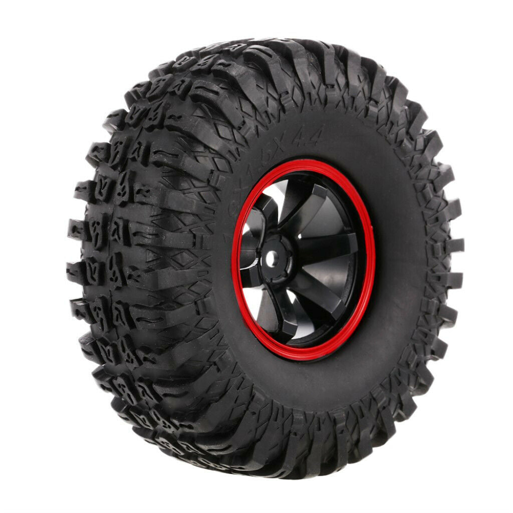 115mm Rubber Tire 1.9" Rim for 1/10   D90 TF2 RC Crawler Off-Road Buggy