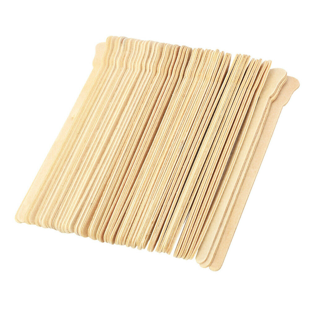 100x Wooden Spatula Mixing Stick Hair Removal Accessory