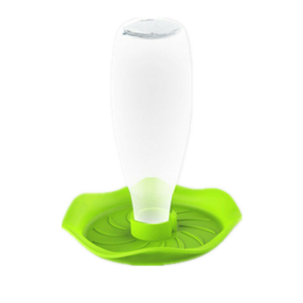 Automatic Water Bowl Container For Reptile Tortoise Spiders Lizard Green