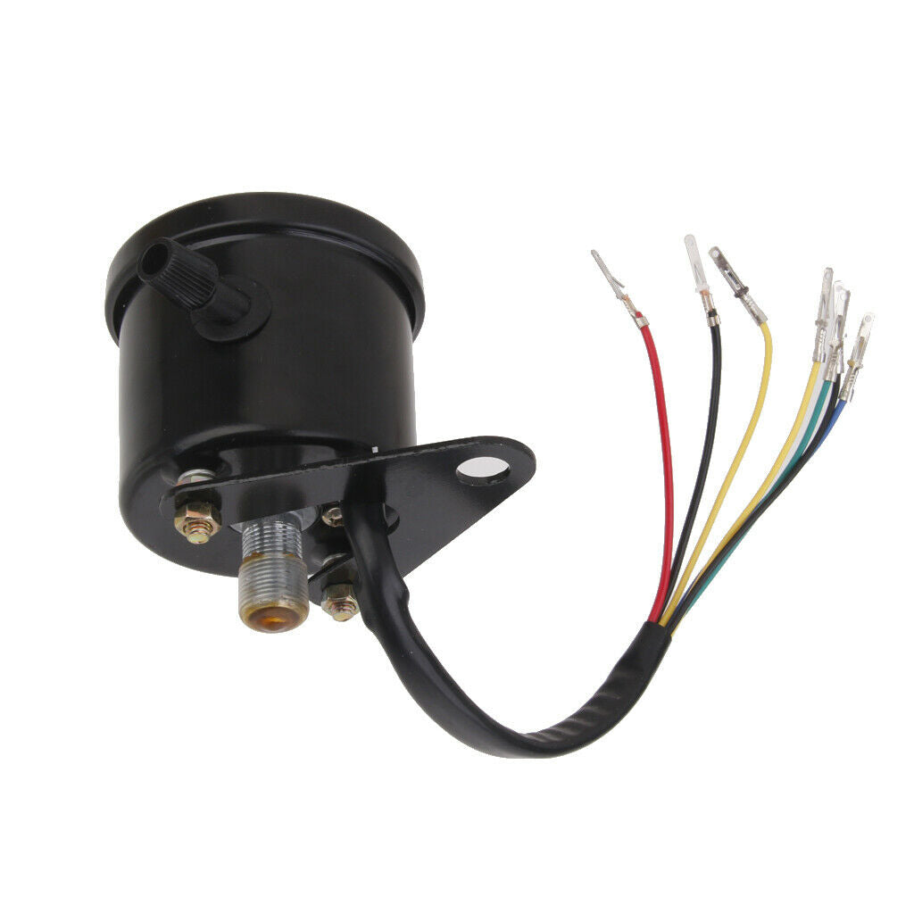 12V Universal Dual Speedometer Motorcycle Tachometer Odometer & Backlight