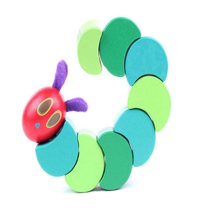 Kids Finger Training Wooden Puppet Cute Caterpillar Behavior Correction Toys