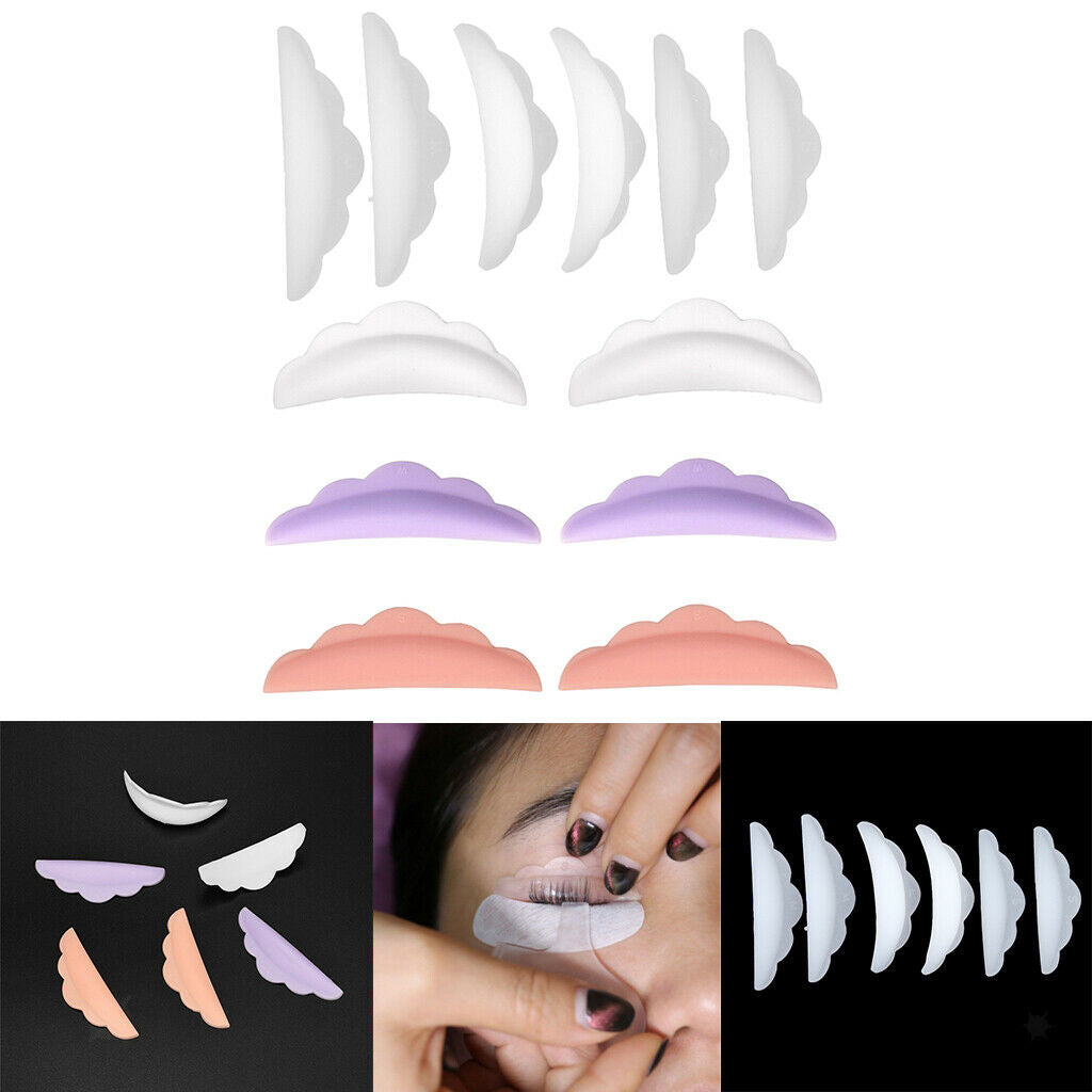 12 Pack Soft Eyelash Extension Grafting Curling Pads Under Eye Patch Shield