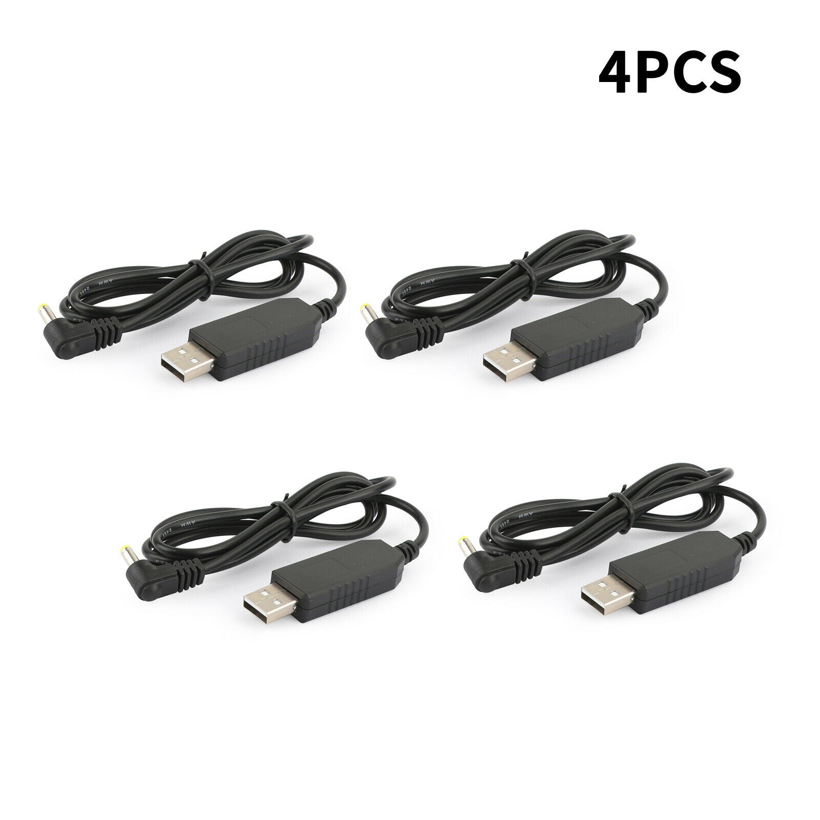 4X Battery USB Charger Cable Fit for BaoFeng UV5R/RE UVB2 UVB3 Plus UV-S9 CN