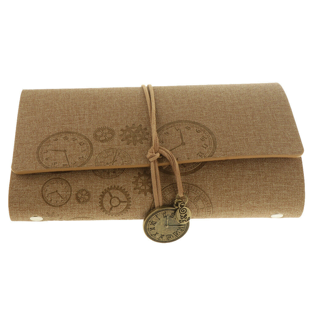 A6 Loose-Leaf Retro Strap Hand Book String Blank Notebook  Khaki