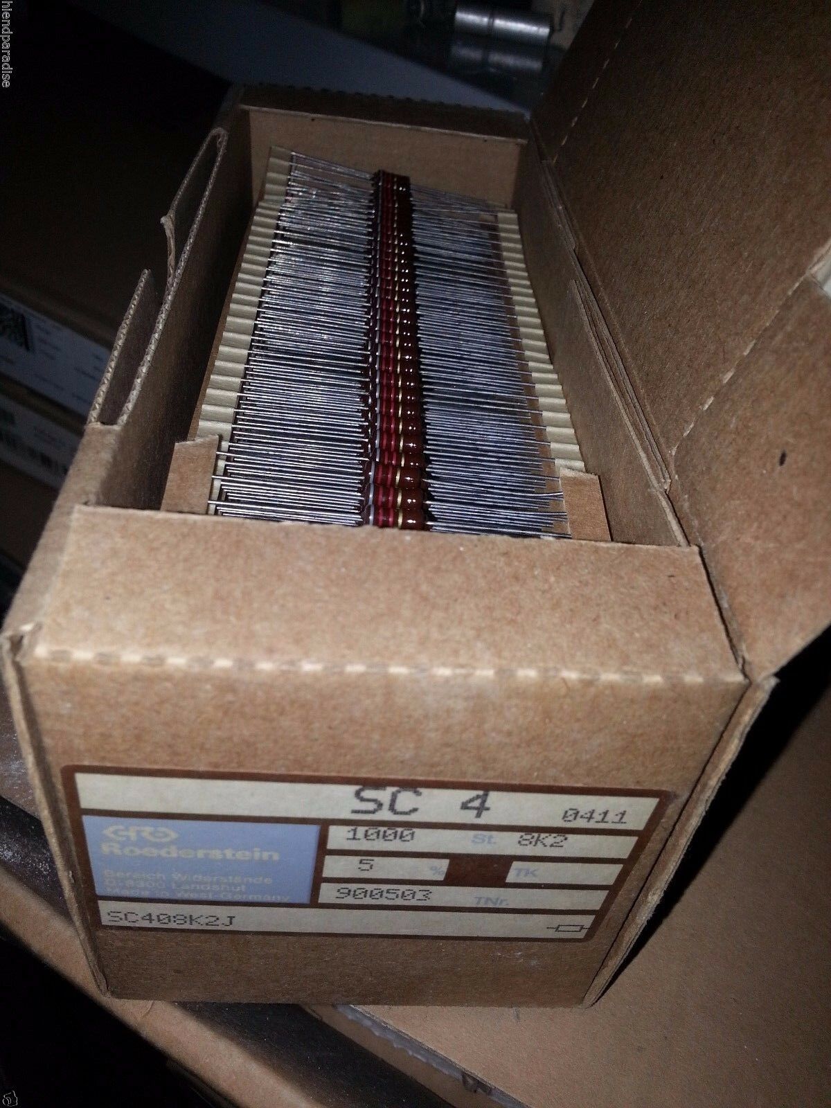20x NOS ROE SC4 8K2 0.5W CARBON RESISTOR MARSHALL AMP EQUAL PIHER QUALITY !