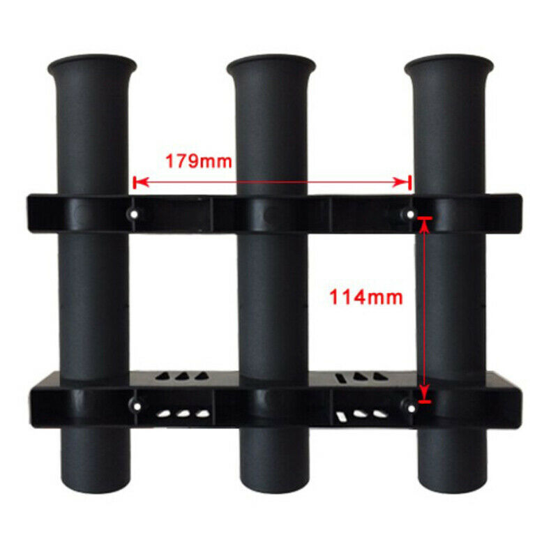 Marine Boat Yacht Kayak Fishing Vertical 3 Link Rod Holder Organiser Pole Tube