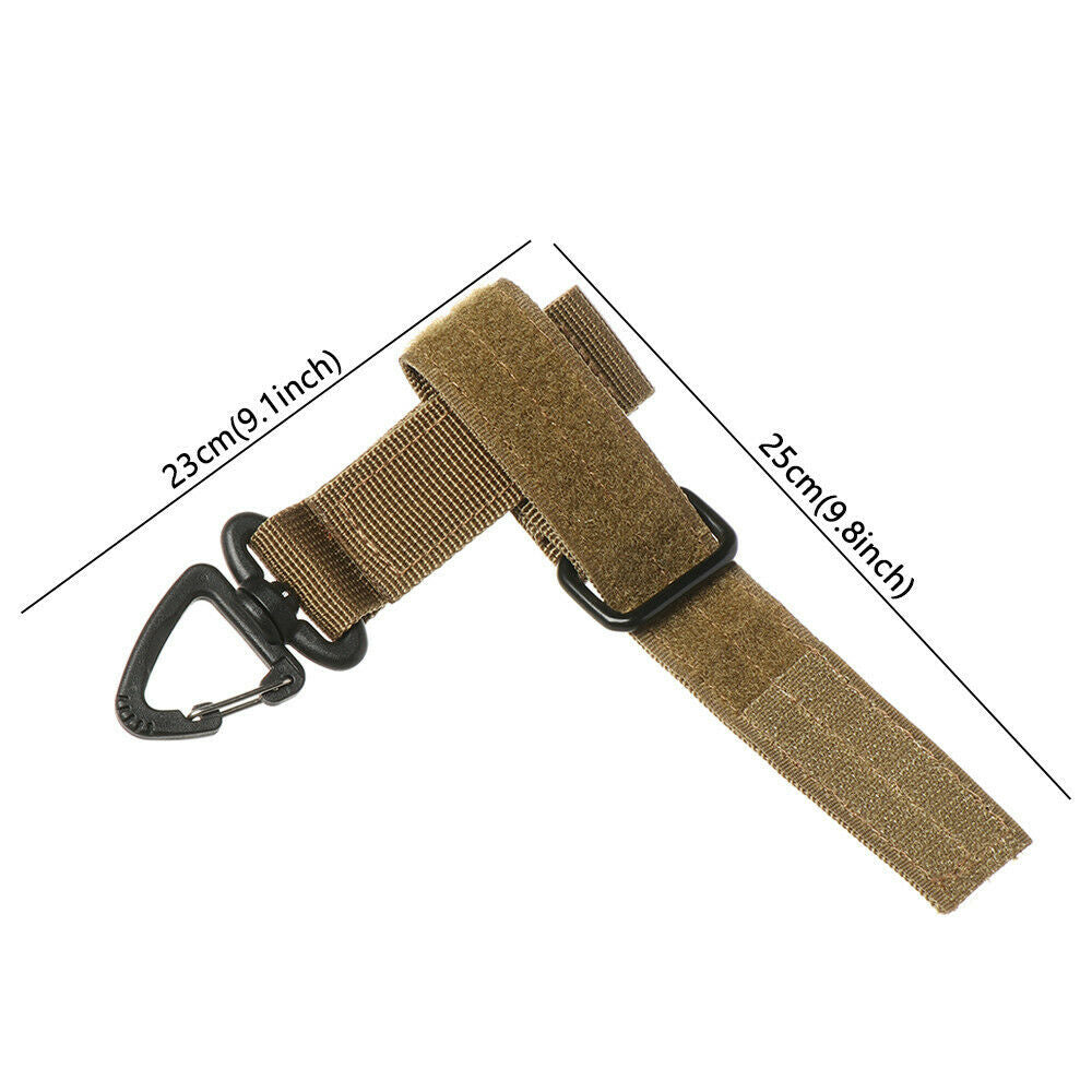 Anti-lost Nylon Adjustable Glove Hook Hanging Buckle Climbing Rope Storage