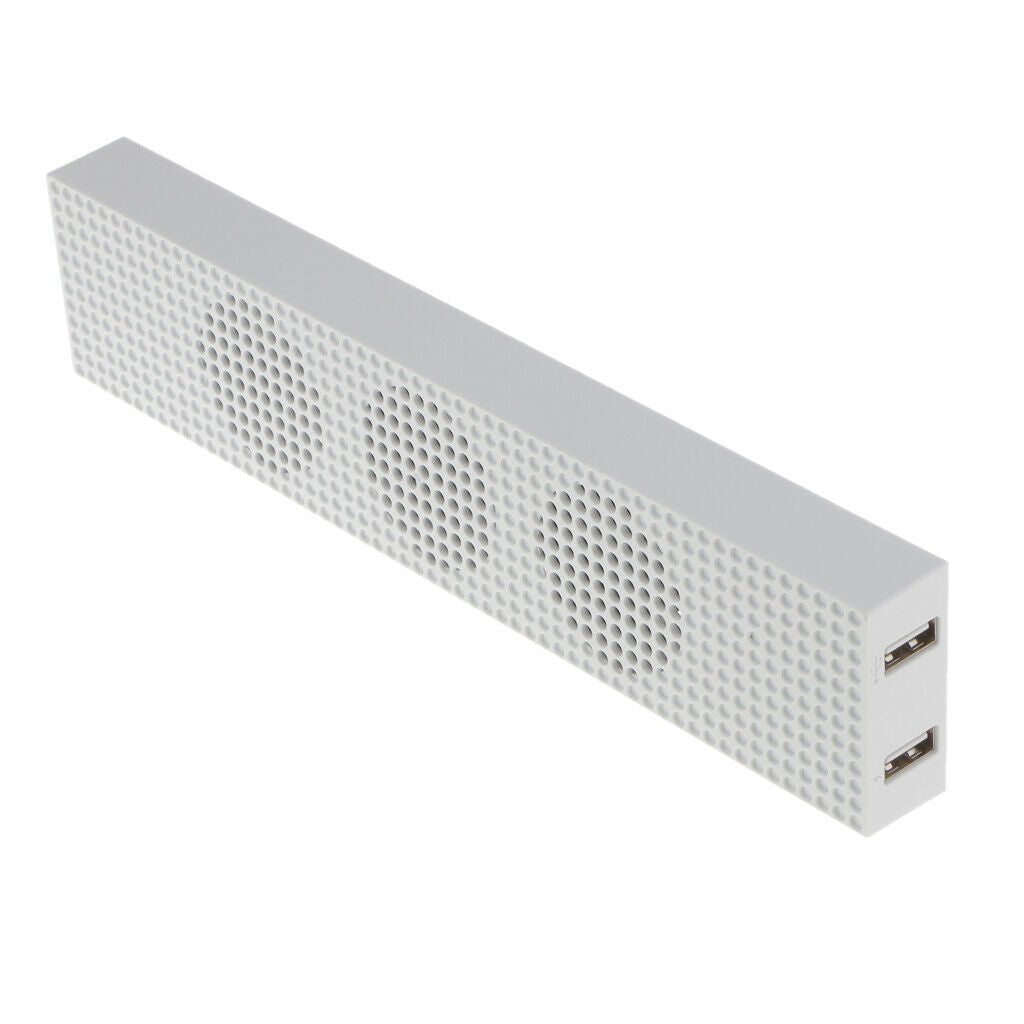 3 Cooling Fan W / 2 Usb Port For Xbox One S High Speed White