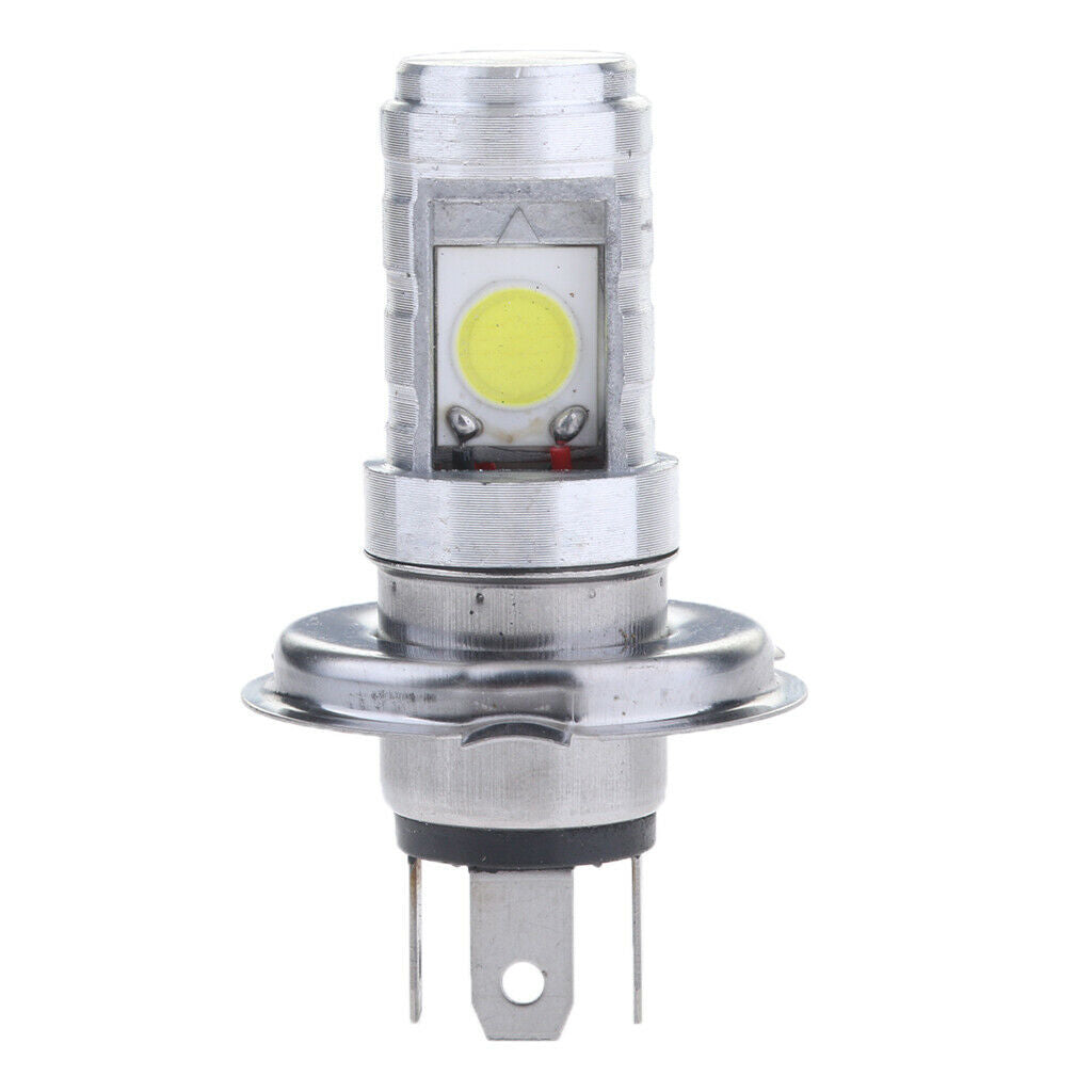 H4 COB LED 12W Ceramic Bulb Warning Lamp for Hi / Lo Beam Headlights