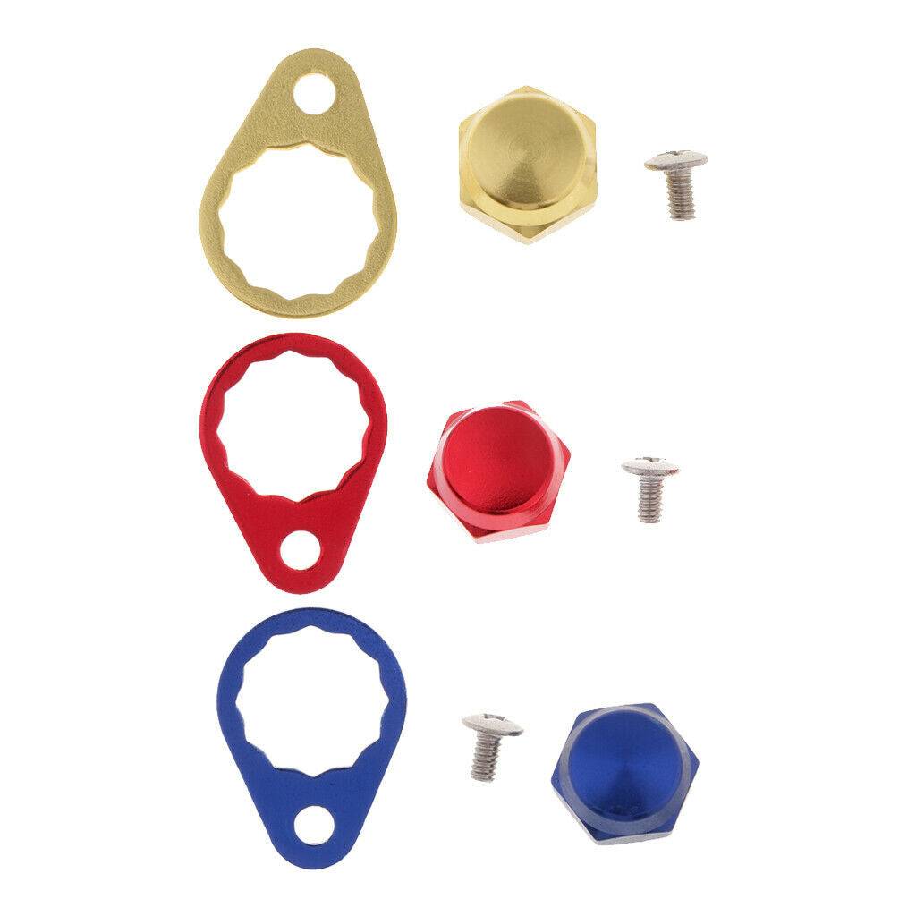 3pcs Durable Fishing Reel Left Handle Screw Nuts Repair Parts Reel Care