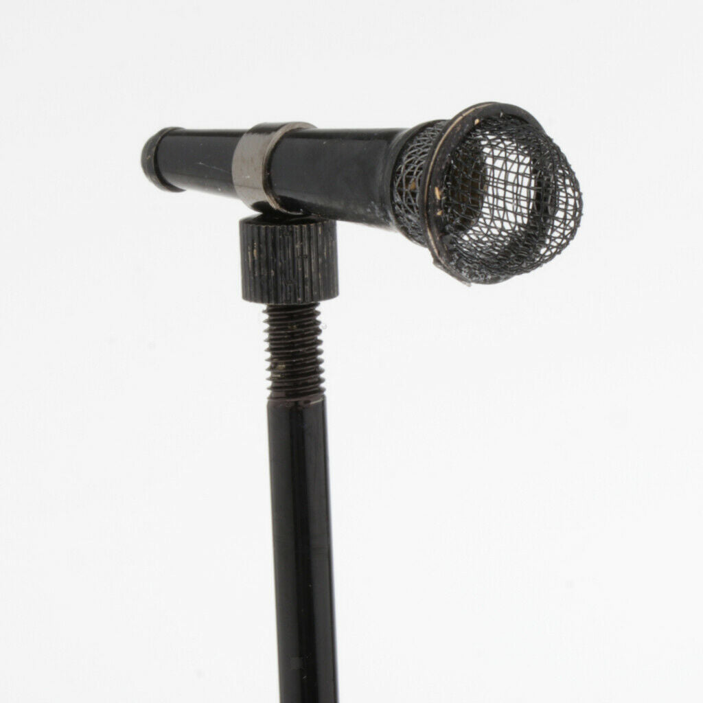 1/6 Simulation Microphone Accessories Musical Instruments Music Room Black