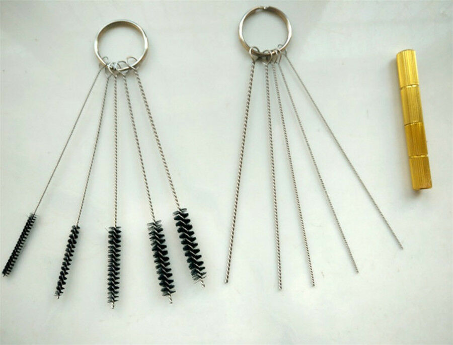 11Pc Car Windscreen Windshield Washer Jet Nozzle Needle Brush Cleaning Tool Kit