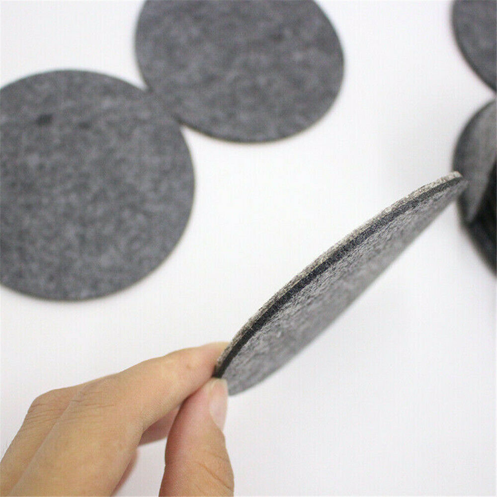 10PCS Heat Resistant Pads Coaster Set Mat With Holder Round Felt Anti Slip Pad