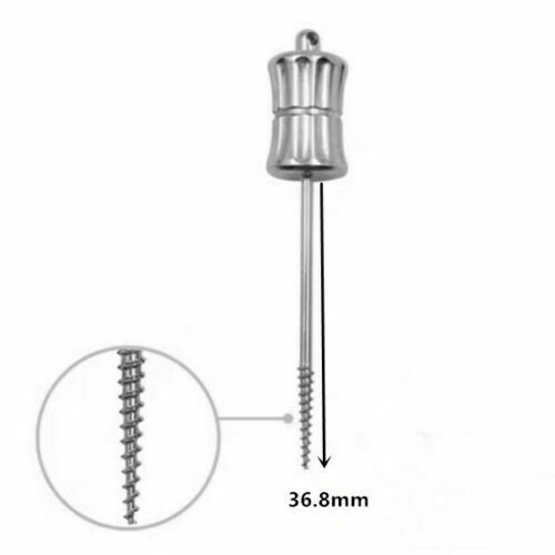 2pc Dental Manual Extractor Apical Root Fragments Drill Short 16mm+Long 22.5mm