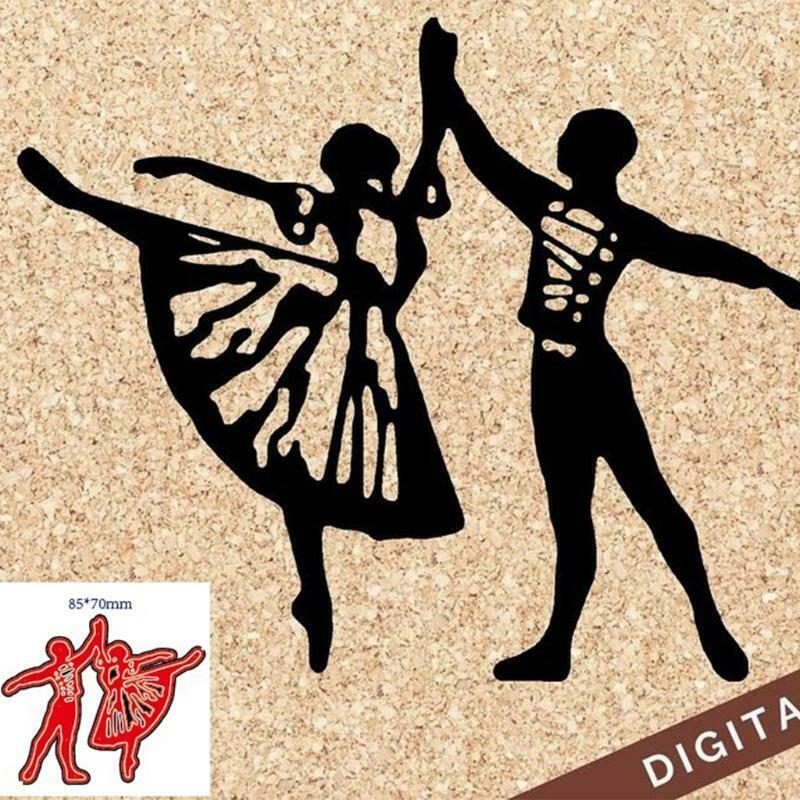 Dancing Metal Cutting Dies Stencil DIY Scrapbooking Album Paper Card Template
