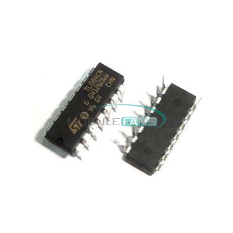 50PCS TL084 TL084CN  DIP-14 Quad JFET-Input Op Amp IC