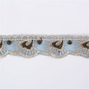 2Yards Embroidered Wave Lace Trim Fashion Clothing Sewing Decorative Accessories
