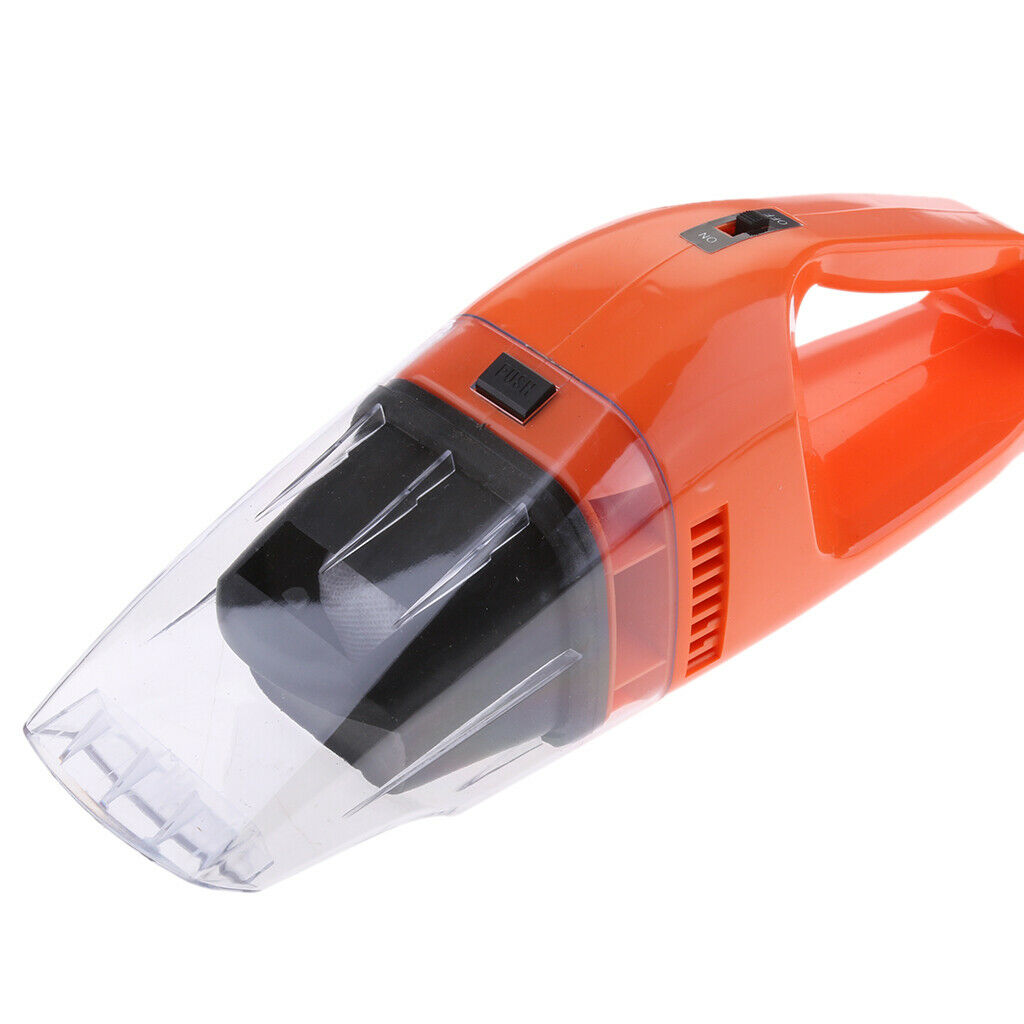 12V Wet+Dry Mini Portable Handheld Vacuum Cleaner for Car Truck Boat Orange