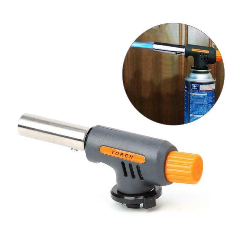 Portable Camping Welding Gas Torch Flame Gun Flamethrower Butane Burner Wind