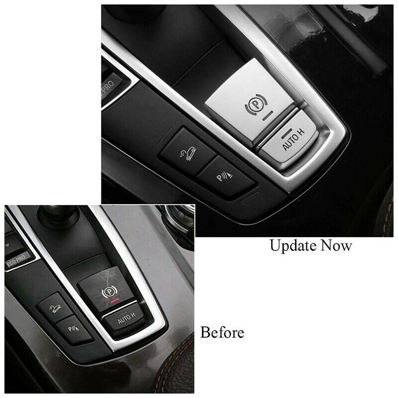 ABS Chrome Electronic Hand Brake P Button Decoration Cover for  F10 F07 F01 X3A1