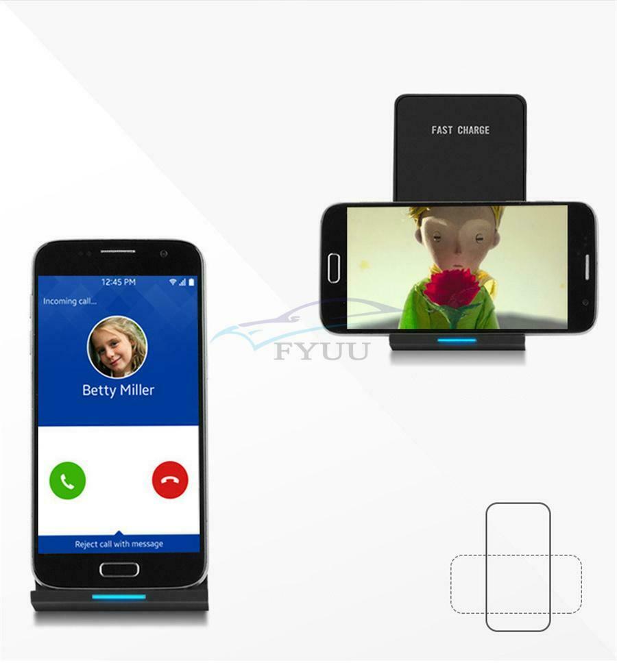 Output DC 5V-9V/1-2A Black Portable 10W Wireless Charging Body Charger Cable Set