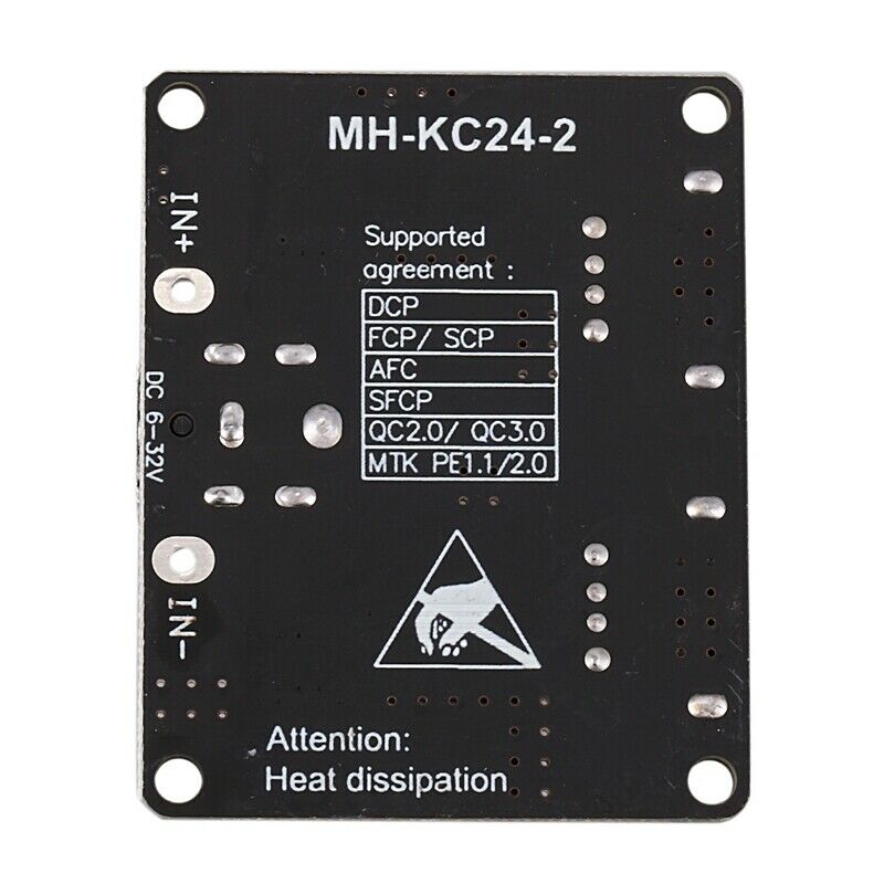 2 Channel Usb Qc3.0 Qc2.0 Dc-Dc Buck Converter Charging  Module 6-32V 9V 12V 2Z2