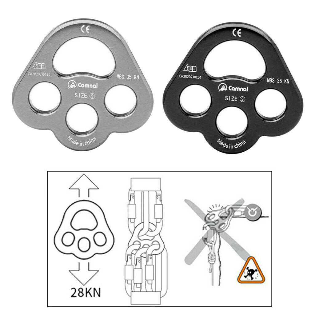2-Pieces Tri-Rig Small Flat Rigging Plate