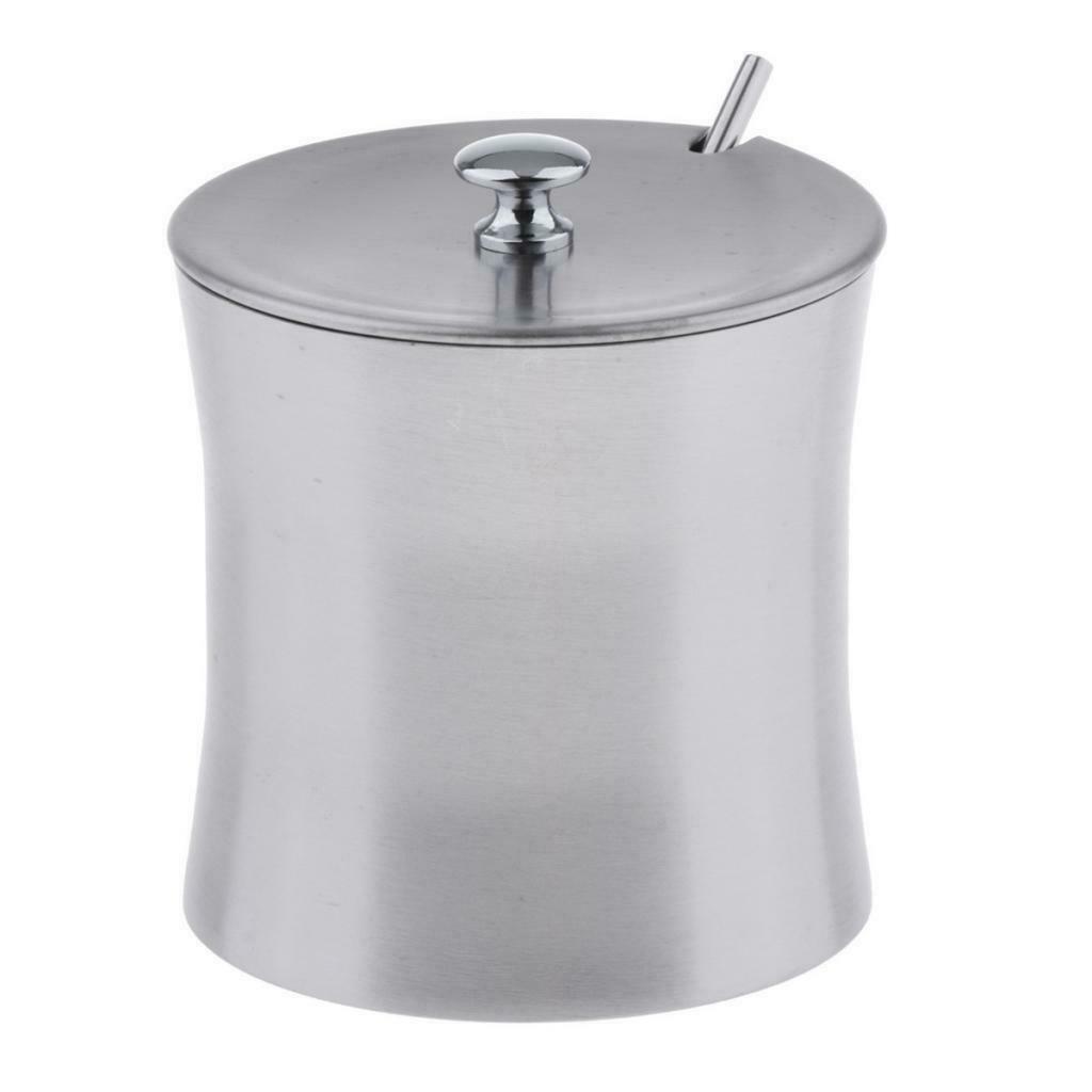 Stainless Spice Dispenser Cruet Fitting Scoop Condiment Sugar Container