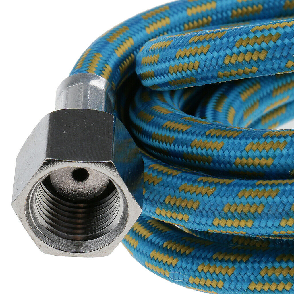 MagiDeal 1.5M 1/8" To 1/4" Spray Woven Pipe Braided Nylon Airbrush Air Hose
