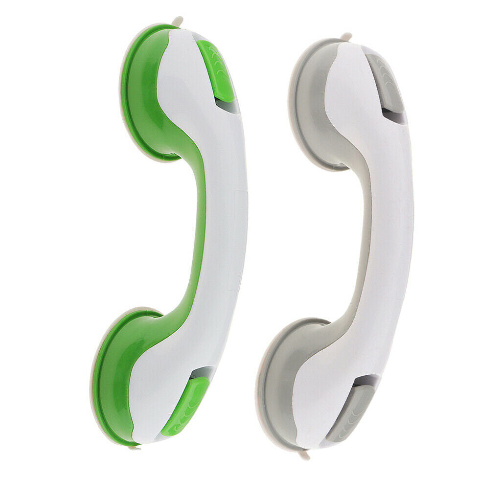 2 Pieces Suction Helping Handle Safety Grab Bar Handrail for Bathroom Shower