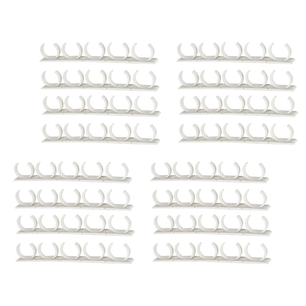 16 Pack Self Adhesive Spice Racks for 90 Spice Jars Space Saving Oragnizer
