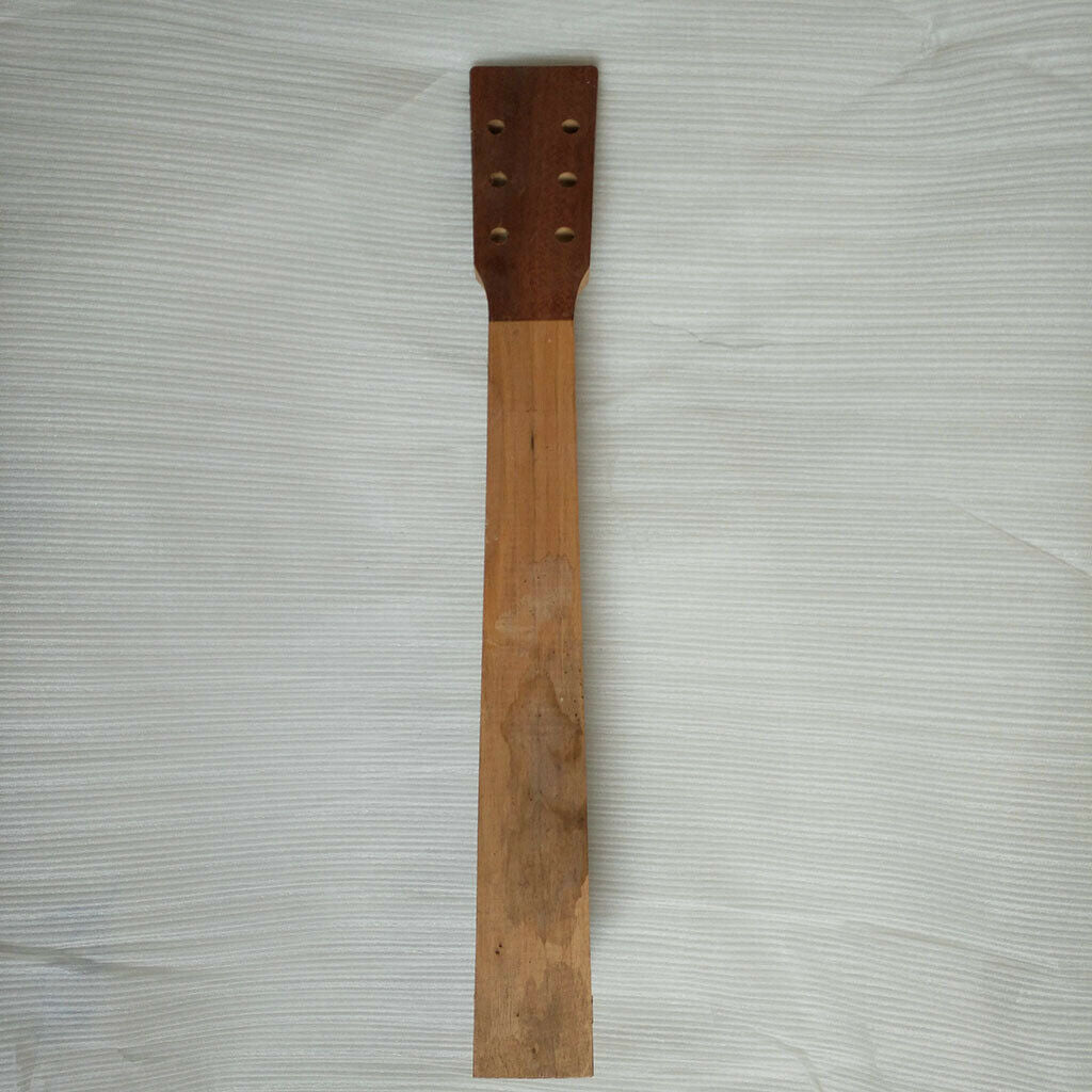 Polished DIY Wood Guitar Replacement Neck for 41in Acoustic Guitar Musical