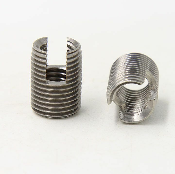 2Pcs M18 x 2.5mm Stainless Steel Solid Insert Thread Repairing Metal Threads