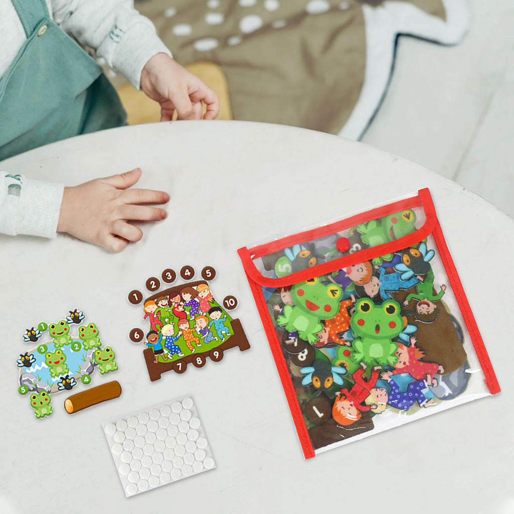 Felt Story Board Kindergarten Teaching Aid Montessori Educational Interactive